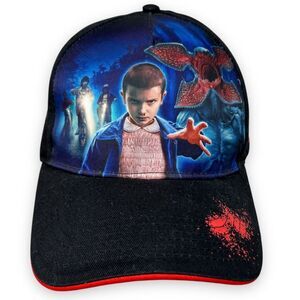 Stranger Things Hat Strapback Black Halloween Horror Nights 2018‎ Universal Cap